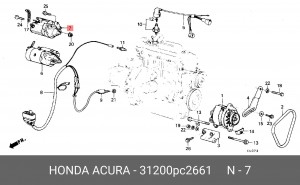 Стартер 31200PC2661 HONDA