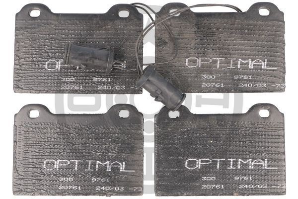Комплект тормозных колодок, диско 9248 OPTIMAL