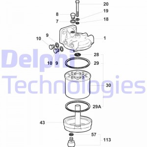 Топливный фильтр 5836B710 DELPHI