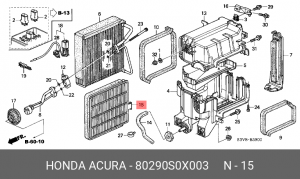 Фильтр салона 80290S0X003 HONDA