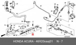 Цилиндр сцепления главный 46920SAAJ01 HONDA