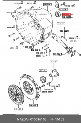 Деталь 015516103 MAZDA