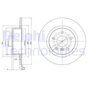 Тормозной диск BG3227 DELPHI