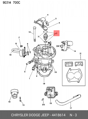 Клапанная форсунка 441 8614 CHRYSLER