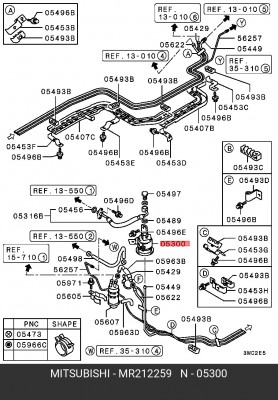Фильтр топливный MR212259 MITSUBISHI