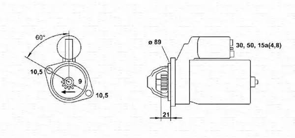 Стартер 943241033010 MAGNETI MARELLI
