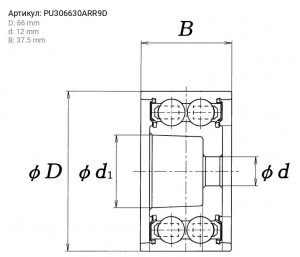Ролик ремня ГРМ PU306630ARR9D KOYO