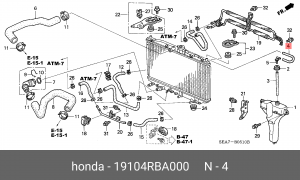 Деталь 19104RBA000 HONDA