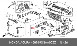 Деталь 60919SNAA00ZZ HONDA