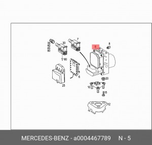 Гидроагрегат, тормозная система A 000 446 77 89 MERCEDES BENZ