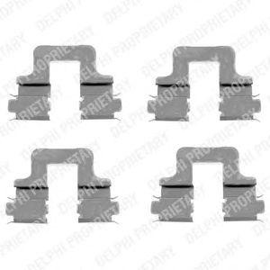 Комплектующие, колодки дискового тормоза LX0379 DELPHI