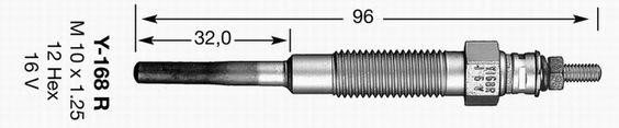 Свеча накаливания 2162 NGK NTK