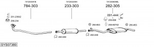 Глушитель выхлопных газов конечный 288267 BOSAL