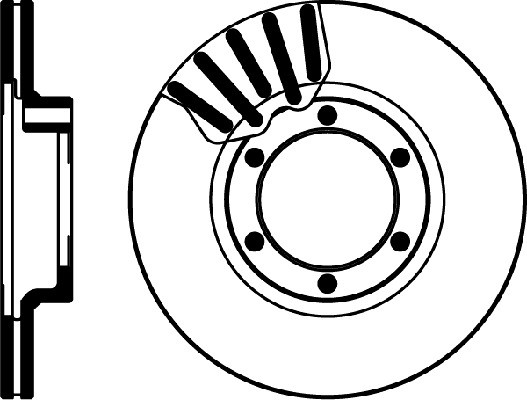 Тормозной диск MDC674 MINTEX