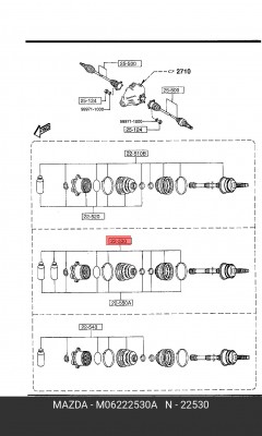 Деталь M062-22-530A MAZDA