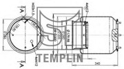 Кожух пневматической рессоры 040606006660 TEMPLIN