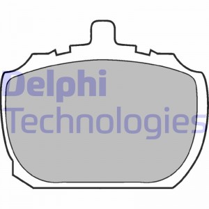Комплект тормозных колодок, диско LP45 DELPHI