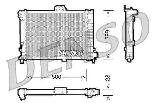 Радиатор, охлаждение двигател DRM25005 DENSO