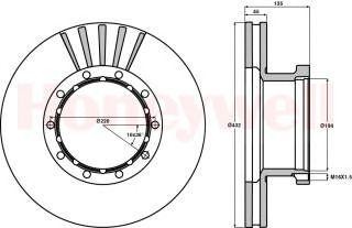 Тормозной диск 567110B BENDIX JURID
