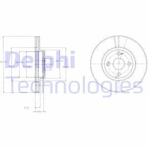 Тормозной диск BG3966 DELPHI