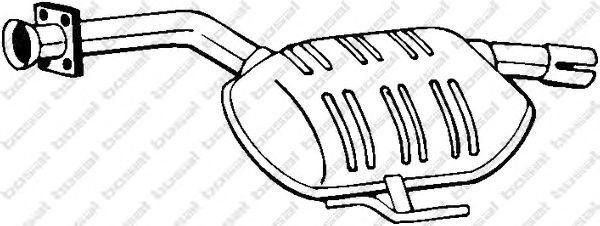 Средний глушитель выхлопных газов 175253 BOSAL