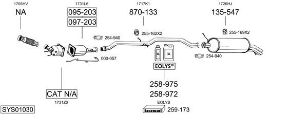 Катализатор 099764 BOSAL