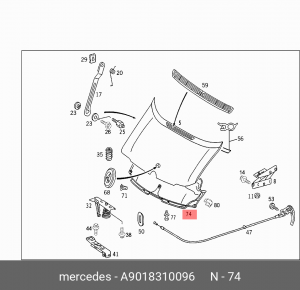 Деталь A 901 831 00 96 MERCEDES BENZ