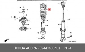 Деталь 52441S03N01 HONDA
