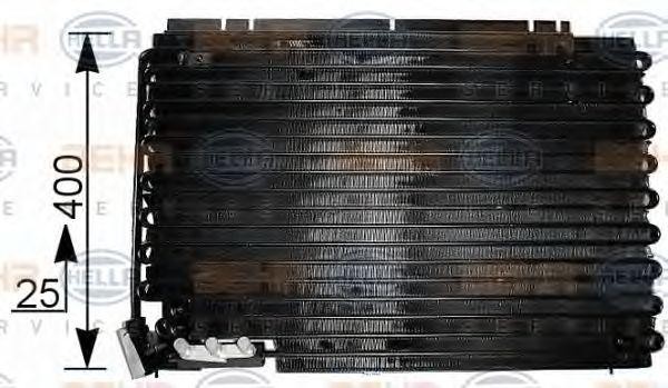 Конденсатор, кондиционер 8FC 351 036-771 HELLA