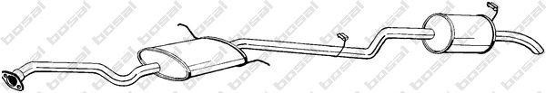Глушитель выхлопных газов конечный 292285 BOSAL
