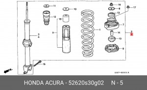 Амортизатор 52620S30G02 HONDA
