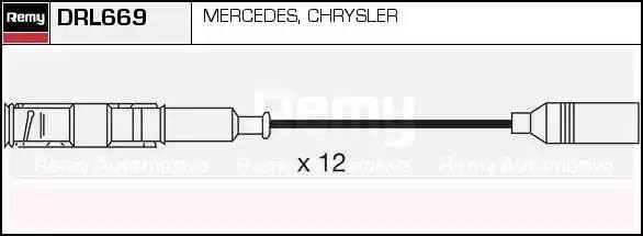 Ккомплект проводов зажигания DRL669 DELCO REMY