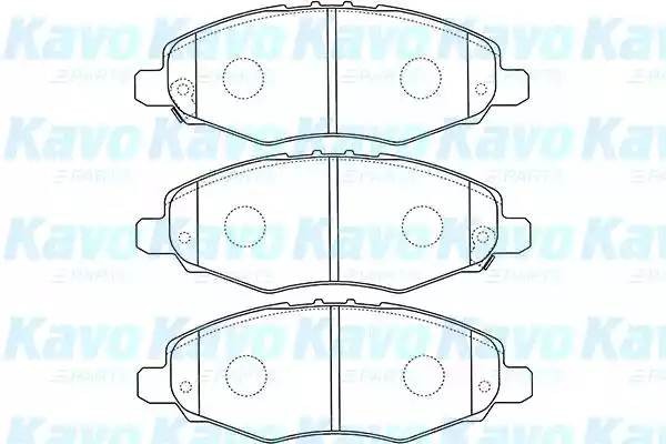 Комплект тормозных колодок, диско BP-9113 KAVO PARTS