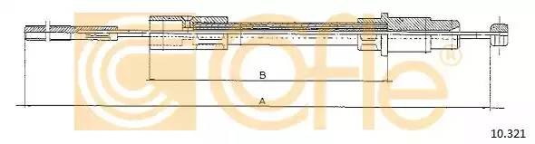 Трос сцепления 10321 COFLE