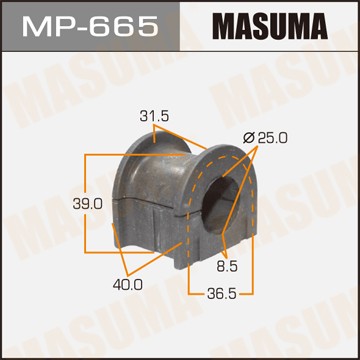 Втулка стабилизатора MP665 MASUMA