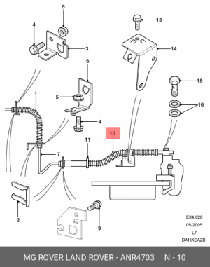 Тормозной шланг ANR4703 LAND ROVER