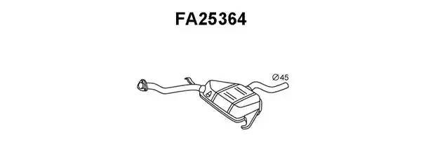Предглушитель выхлопных газов FA25364 VENEPORTE