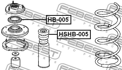 Подшипник опоры амортизатора подвески HB005 FEBEST
