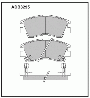 Колодки тормозные дисковые ADB3295 ALLIED NIPPON
