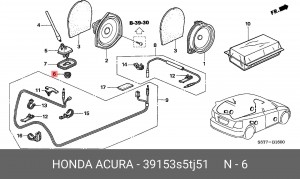 Деталь 39153S5TJ51 HONDA