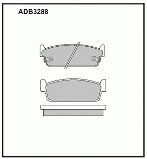 Колодки тормозные дисковые ADB3288 ALLIED NIPPON