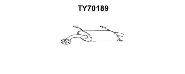 Глушитель выхлопных газов конечный TY70189 VENEPORTE