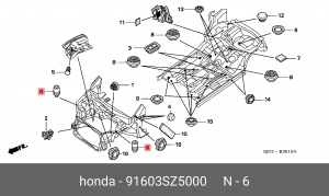 Деталь 91603SZ5000 HONDA