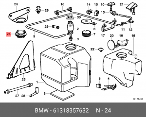 Датчик температуры охлаждающей жидкости 61 31 8 357 632 BMW