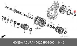 Деталь 90203P0Z000 HONDA