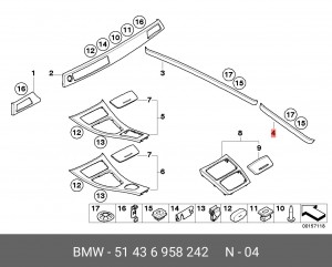 Деталь 51 43 6 958 242 BMW