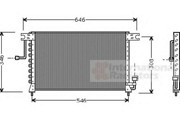 Конденсатор, кондиционер 82005037 VAN WEZEL
