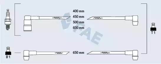Ккомплект проводов зажигания 83190 FAE