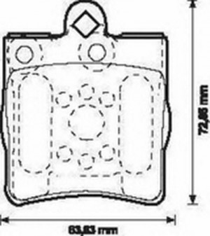 Комплект тормозных колодок, диско 571925B BENDIX JURID