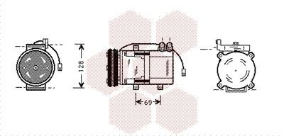 Компрессор, кондиционер 8200K063 VAN WEZEL